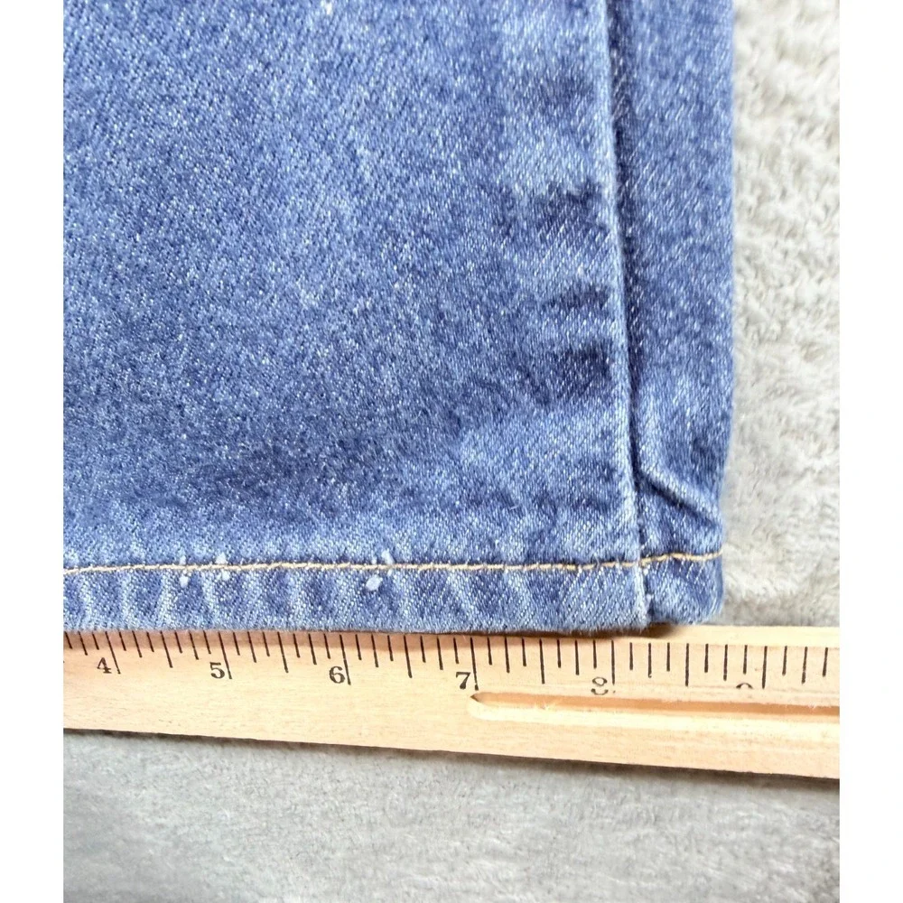 Vtg Levi's 517 Boot Cut Jeans Mens 34x30 USA Black Batwing Denim